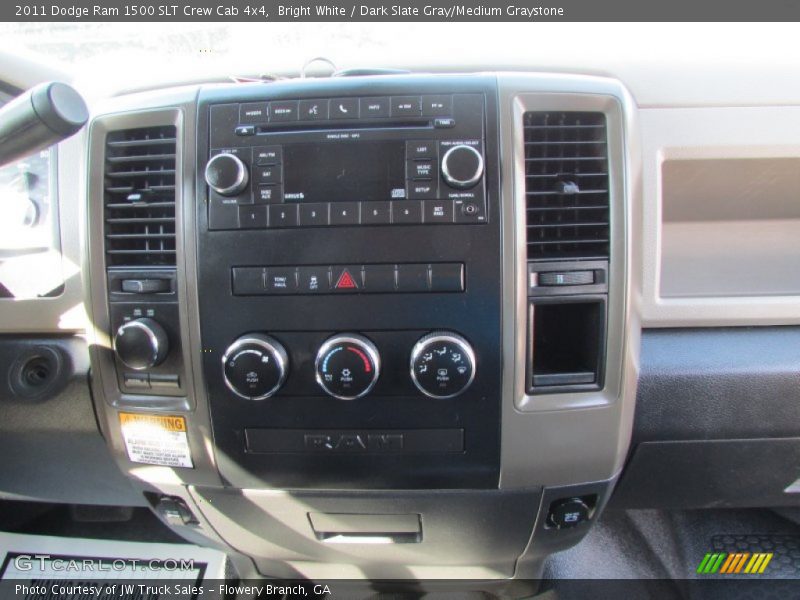 Bright White / Dark Slate Gray/Medium Graystone 2011 Dodge Ram 1500 SLT Crew Cab 4x4