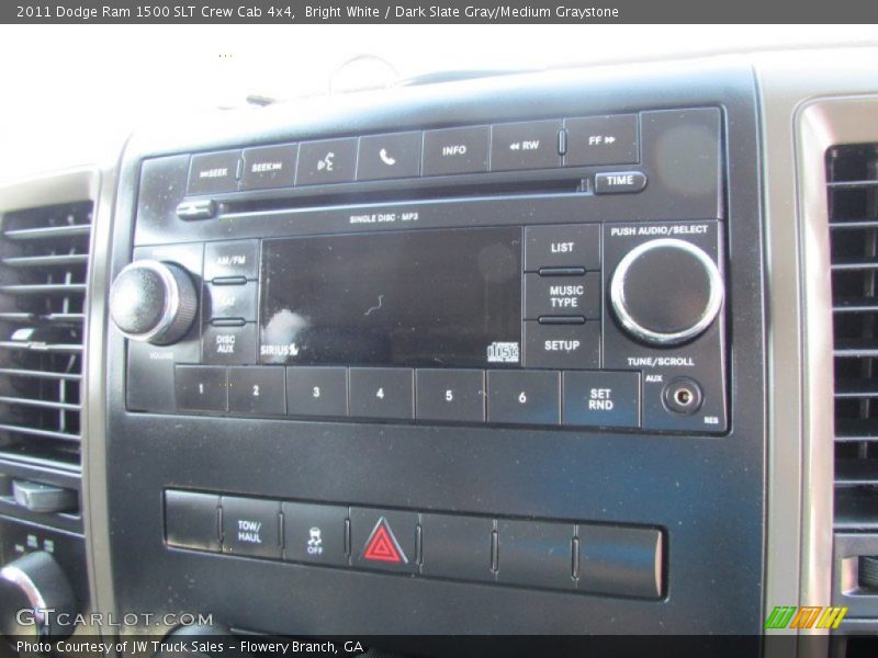 Bright White / Dark Slate Gray/Medium Graystone 2011 Dodge Ram 1500 SLT Crew Cab 4x4