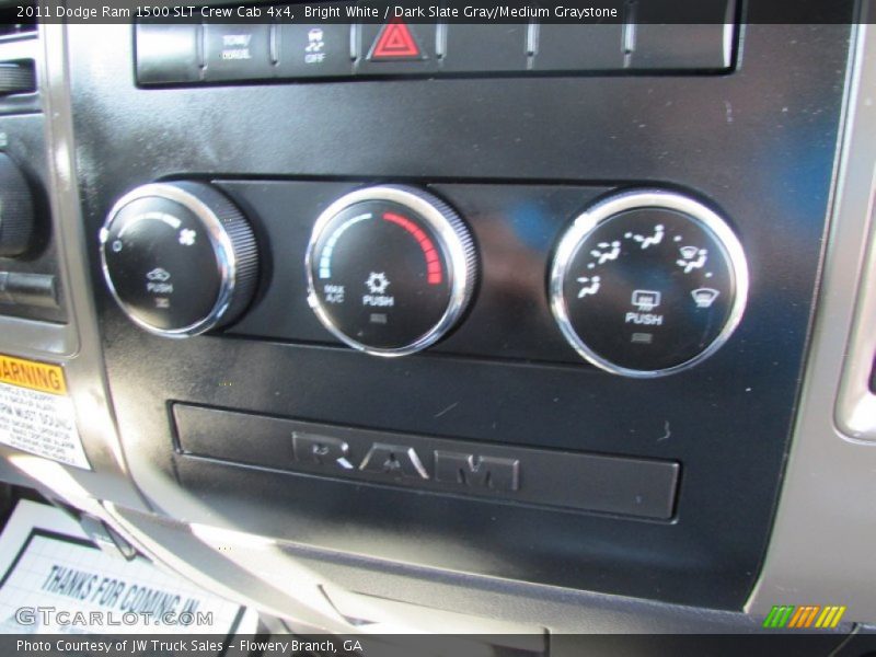 Bright White / Dark Slate Gray/Medium Graystone 2011 Dodge Ram 1500 SLT Crew Cab 4x4