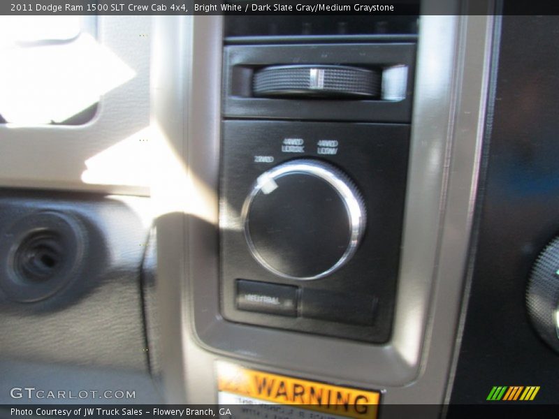 Bright White / Dark Slate Gray/Medium Graystone 2011 Dodge Ram 1500 SLT Crew Cab 4x4