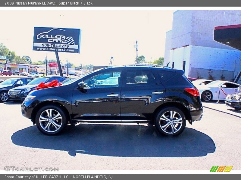 Super Black / Black 2009 Nissan Murano LE AWD