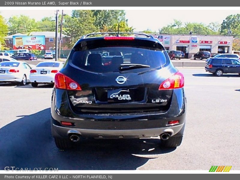 Super Black / Black 2009 Nissan Murano LE AWD