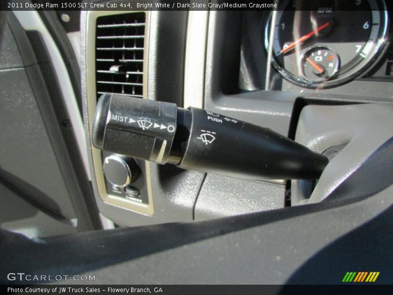 Bright White / Dark Slate Gray/Medium Graystone 2011 Dodge Ram 1500 SLT Crew Cab 4x4