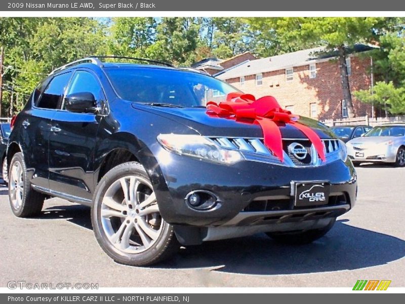 Super Black / Black 2009 Nissan Murano LE AWD