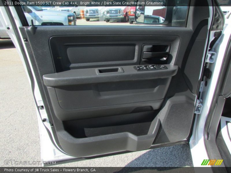 Bright White / Dark Slate Gray/Medium Graystone 2011 Dodge Ram 1500 SLT Crew Cab 4x4