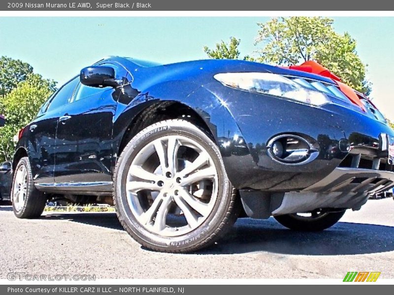 Super Black / Black 2009 Nissan Murano LE AWD
