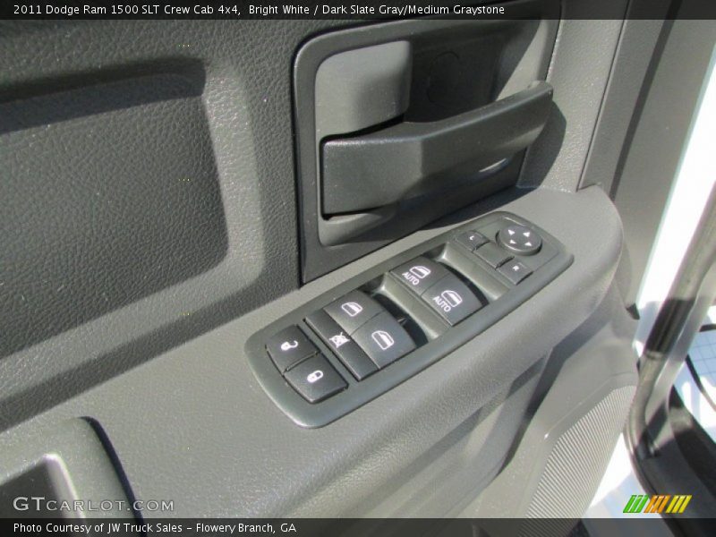 Bright White / Dark Slate Gray/Medium Graystone 2011 Dodge Ram 1500 SLT Crew Cab 4x4