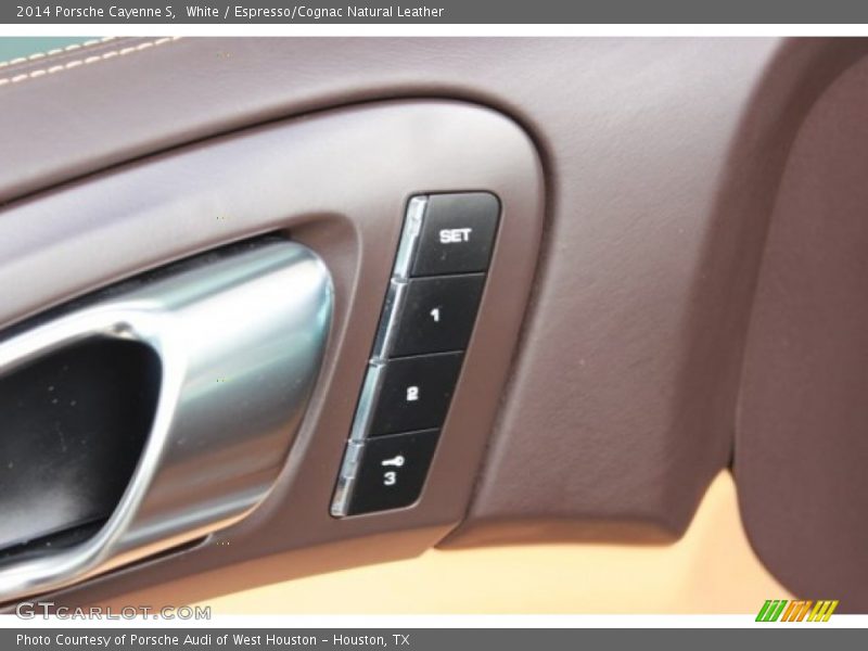 White / Espresso/Cognac Natural Leather 2014 Porsche Cayenne S