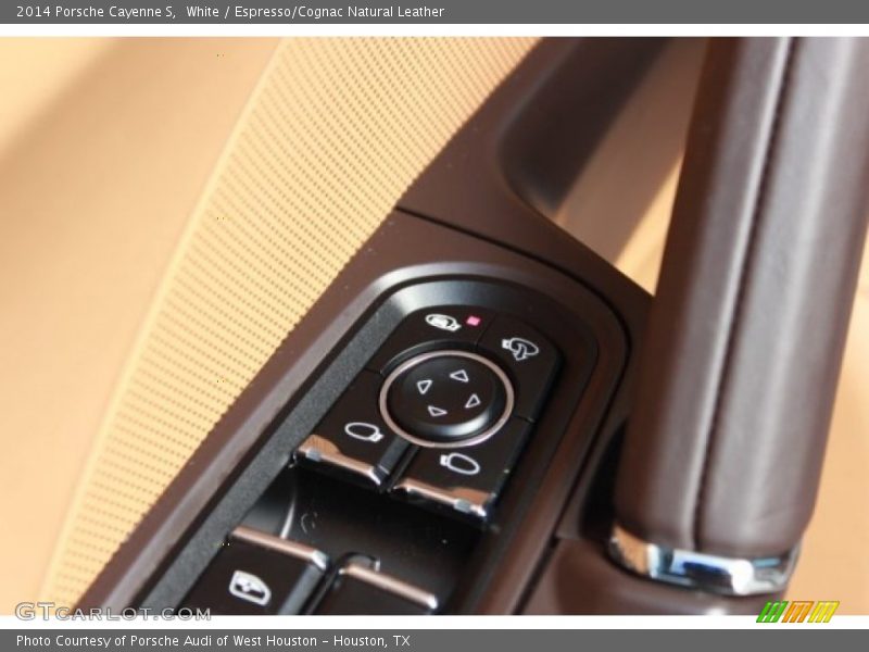 White / Espresso/Cognac Natural Leather 2014 Porsche Cayenne S