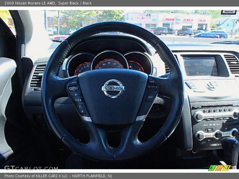 Super Black / Black 2009 Nissan Murano LE AWD