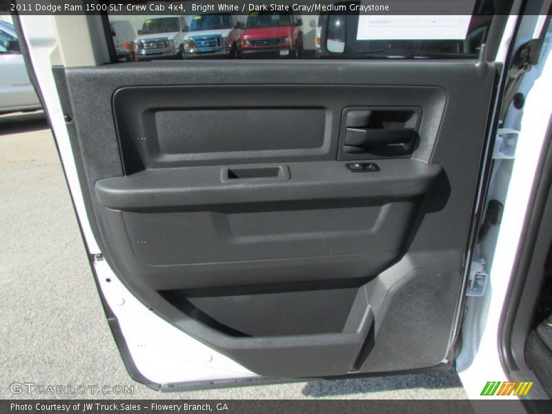 Bright White / Dark Slate Gray/Medium Graystone 2011 Dodge Ram 1500 SLT Crew Cab 4x4