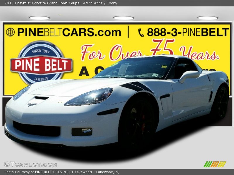 Arctic White / Ebony 2013 Chevrolet Corvette Grand Sport Coupe