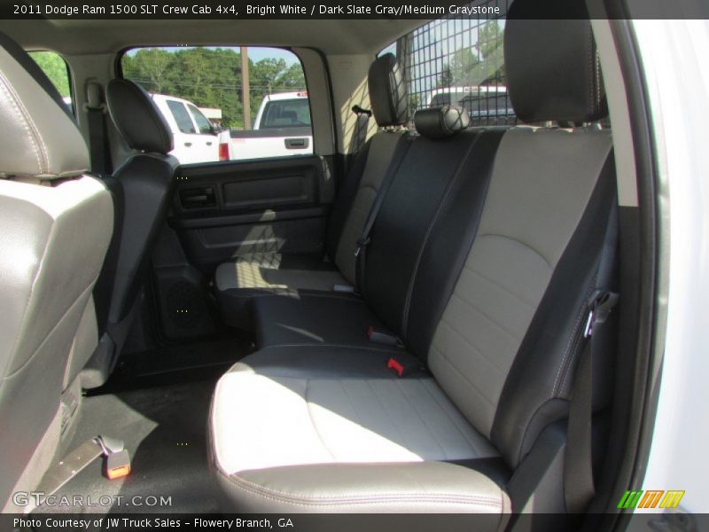 Bright White / Dark Slate Gray/Medium Graystone 2011 Dodge Ram 1500 SLT Crew Cab 4x4