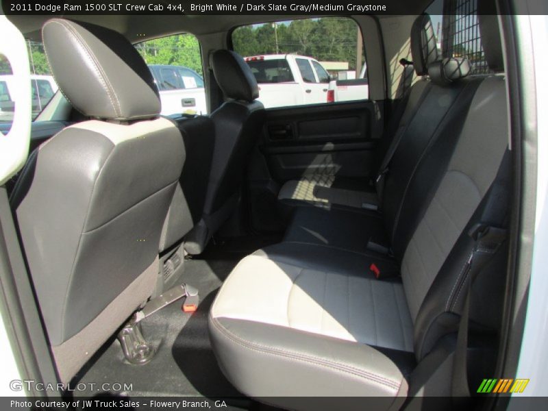 Bright White / Dark Slate Gray/Medium Graystone 2011 Dodge Ram 1500 SLT Crew Cab 4x4