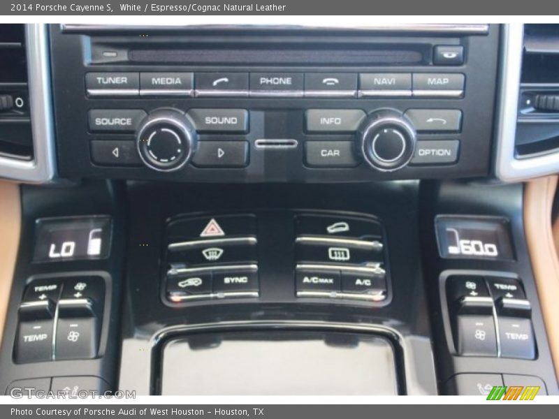 White / Espresso/Cognac Natural Leather 2014 Porsche Cayenne S
