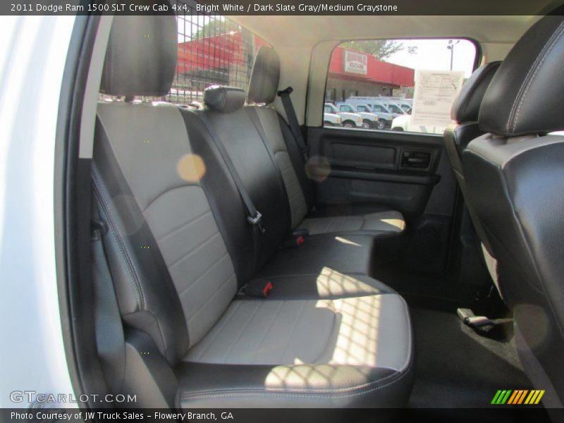 Bright White / Dark Slate Gray/Medium Graystone 2011 Dodge Ram 1500 SLT Crew Cab 4x4