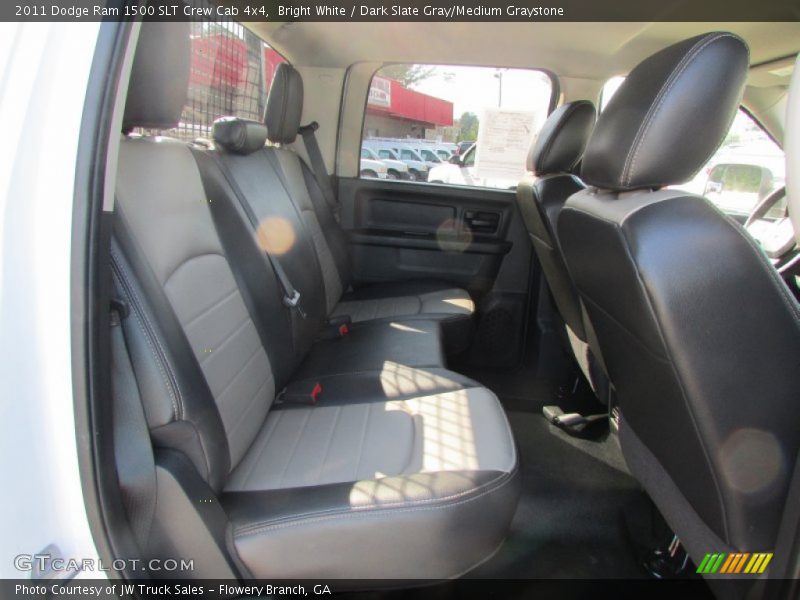 Bright White / Dark Slate Gray/Medium Graystone 2011 Dodge Ram 1500 SLT Crew Cab 4x4