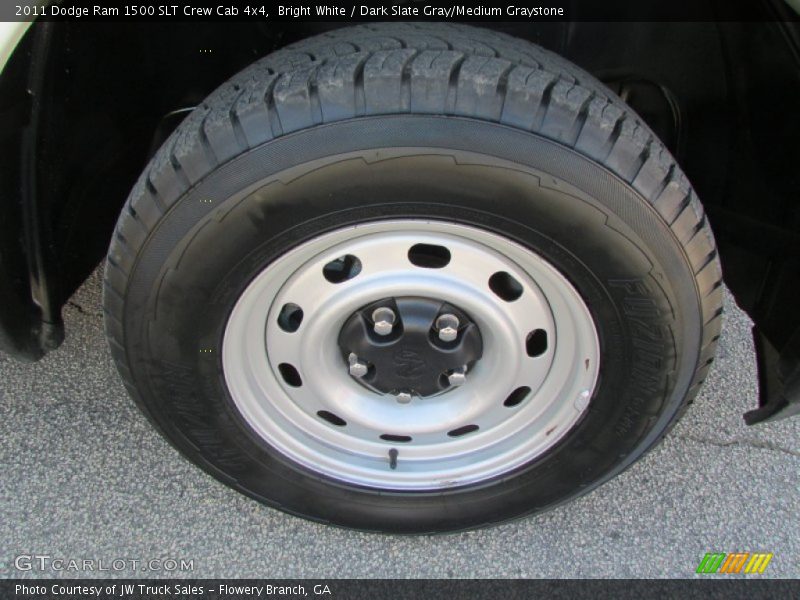 Bright White / Dark Slate Gray/Medium Graystone 2011 Dodge Ram 1500 SLT Crew Cab 4x4