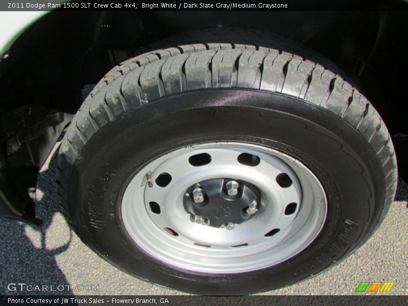 Bright White / Dark Slate Gray/Medium Graystone 2011 Dodge Ram 1500 SLT Crew Cab 4x4