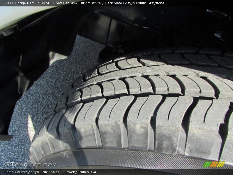 Bright White / Dark Slate Gray/Medium Graystone 2011 Dodge Ram 1500 SLT Crew Cab 4x4