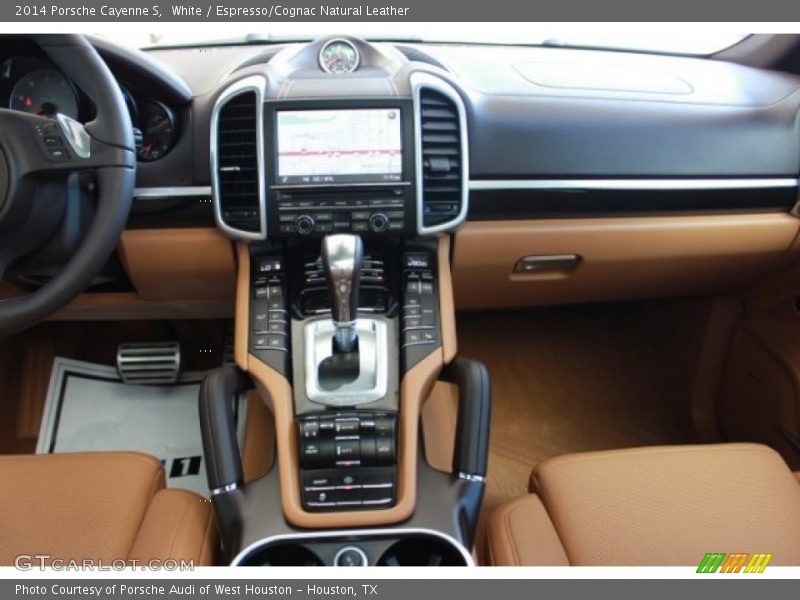 White / Espresso/Cognac Natural Leather 2014 Porsche Cayenne S
