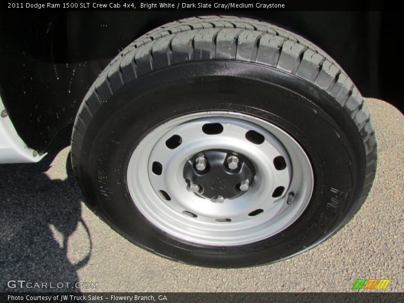 Bright White / Dark Slate Gray/Medium Graystone 2011 Dodge Ram 1500 SLT Crew Cab 4x4