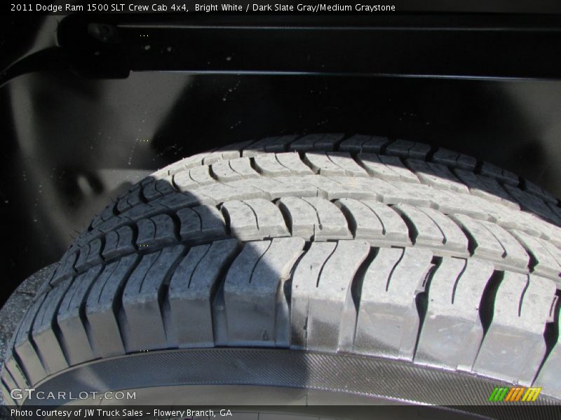 Bright White / Dark Slate Gray/Medium Graystone 2011 Dodge Ram 1500 SLT Crew Cab 4x4