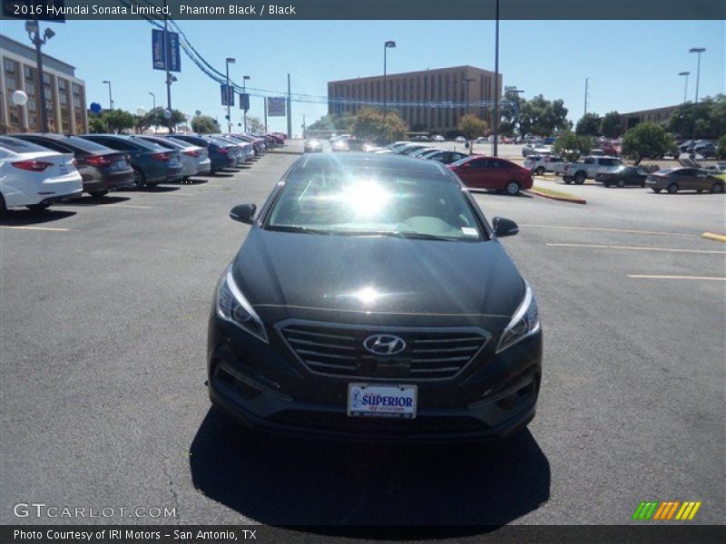Phantom Black / Black 2016 Hyundai Sonata Limited