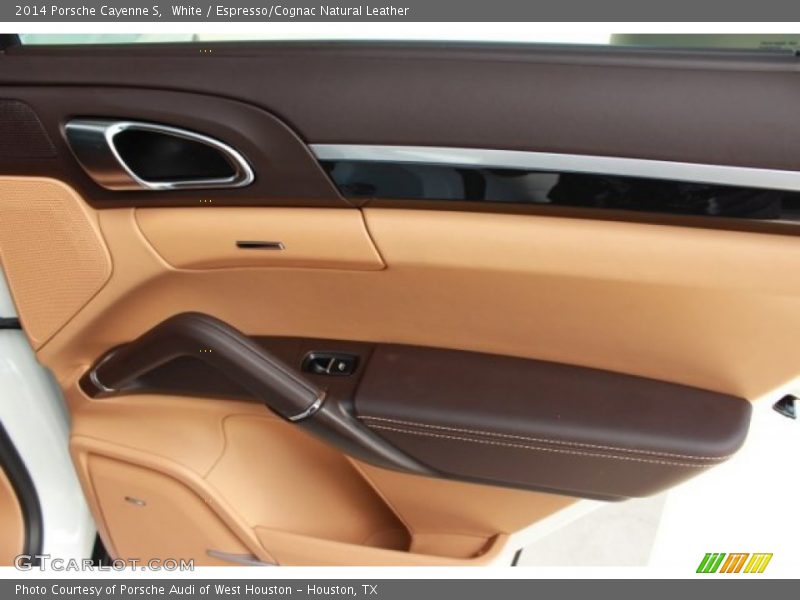 White / Espresso/Cognac Natural Leather 2014 Porsche Cayenne S