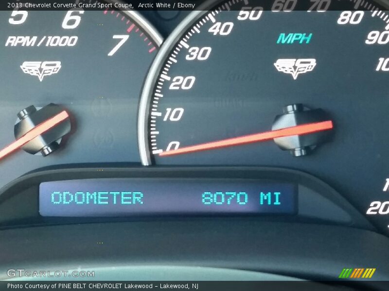 Arctic White / Ebony 2013 Chevrolet Corvette Grand Sport Coupe