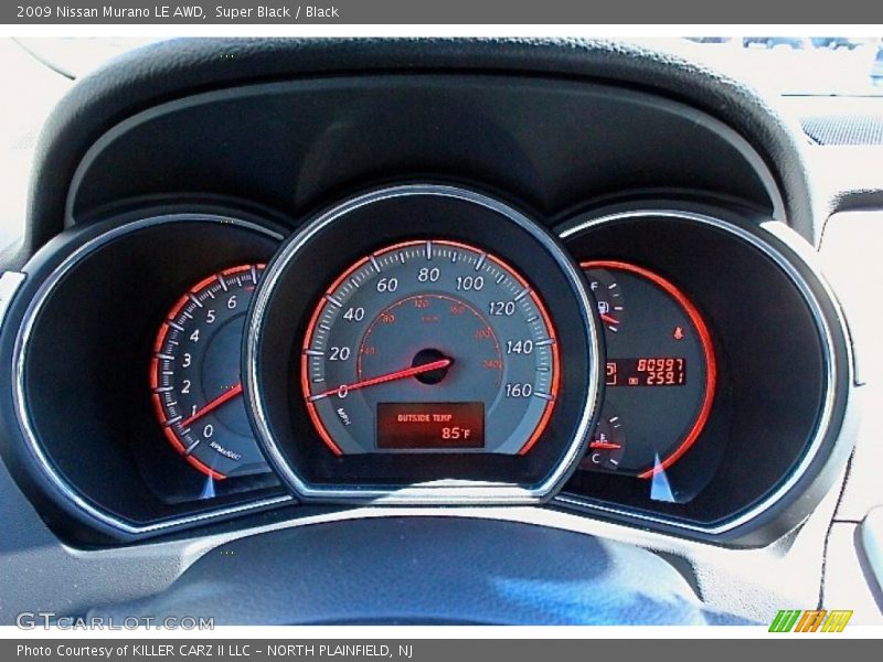 Super Black / Black 2009 Nissan Murano LE AWD