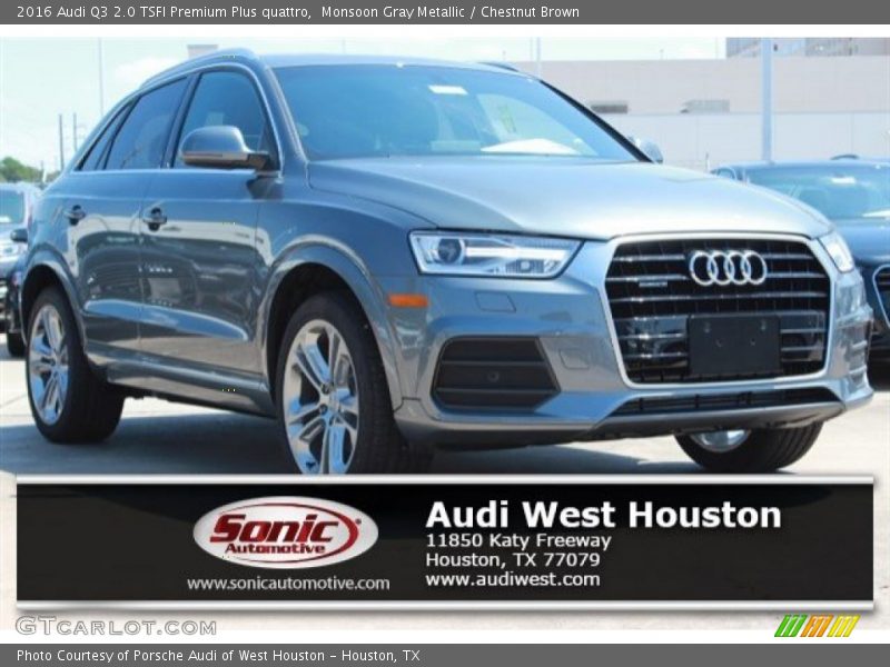 Monsoon Gray Metallic / Chestnut Brown 2016 Audi Q3 2.0 TSFI Premium Plus quattro
