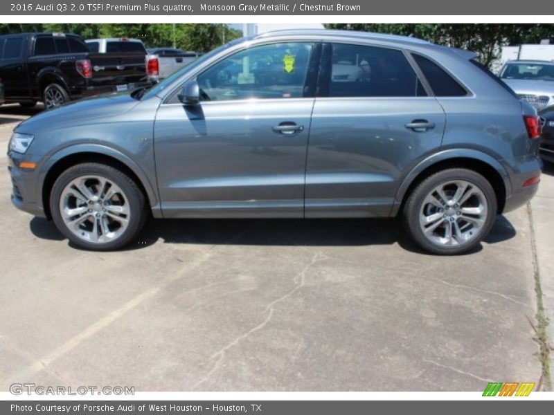 Monsoon Gray Metallic / Chestnut Brown 2016 Audi Q3 2.0 TSFI Premium Plus quattro