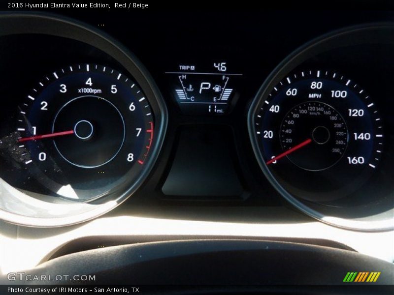 Red / Beige 2016 Hyundai Elantra Value Edition