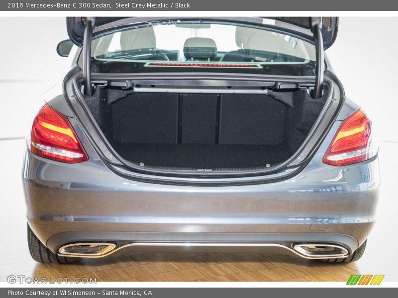 Steel Grey Metallic / Black 2016 Mercedes-Benz C 300 Sedan