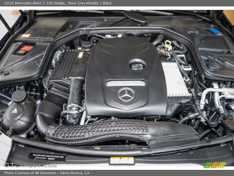 Steel Grey Metallic / Black 2016 Mercedes-Benz C 300 Sedan