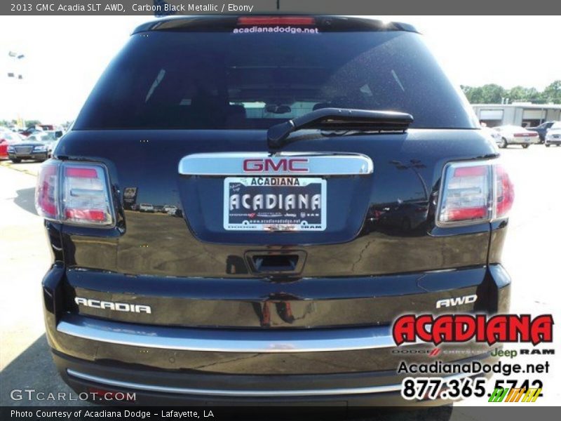 Carbon Black Metallic / Ebony 2013 GMC Acadia SLT AWD