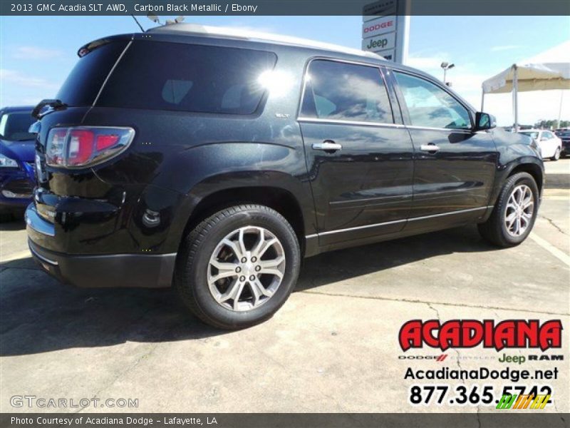 Carbon Black Metallic / Ebony 2013 GMC Acadia SLT AWD