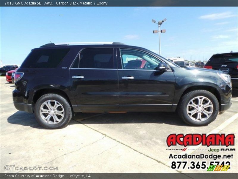 Carbon Black Metallic / Ebony 2013 GMC Acadia SLT AWD
