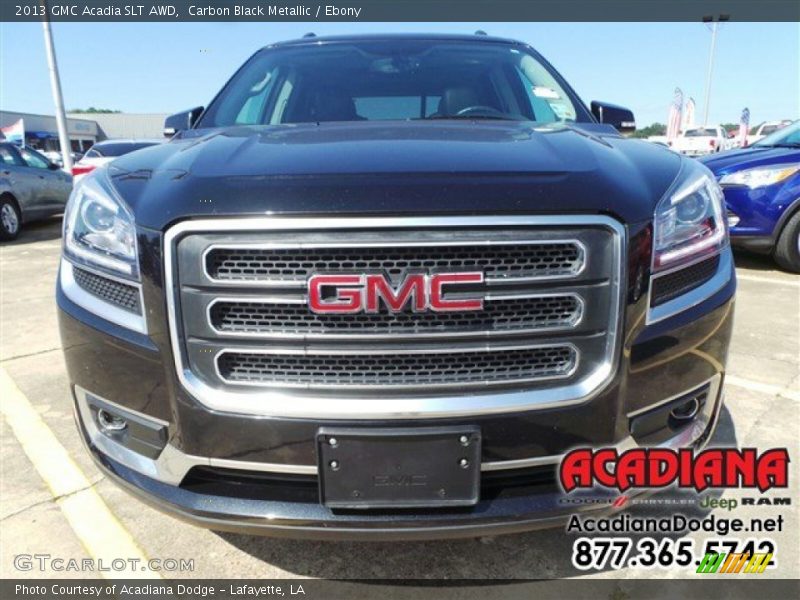Carbon Black Metallic / Ebony 2013 GMC Acadia SLT AWD
