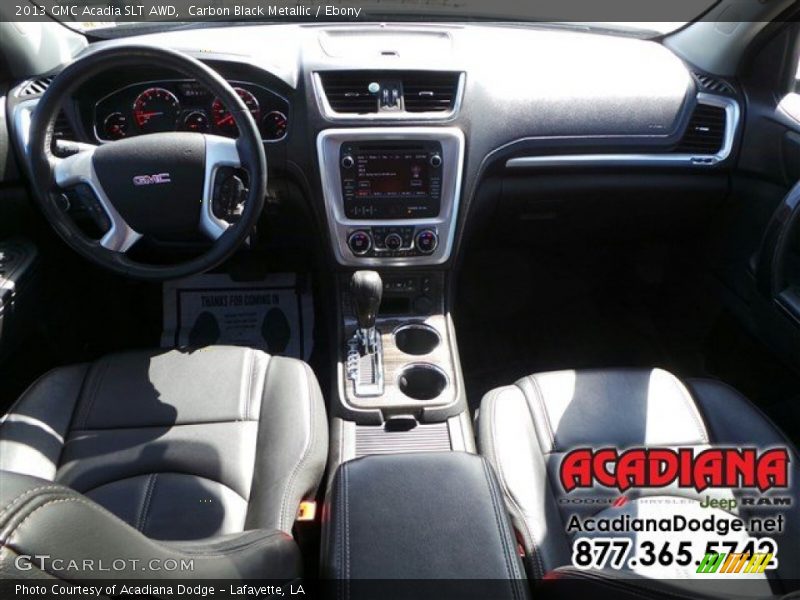 Carbon Black Metallic / Ebony 2013 GMC Acadia SLT AWD