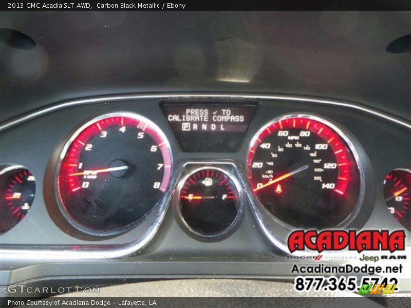 Carbon Black Metallic / Ebony 2013 GMC Acadia SLT AWD
