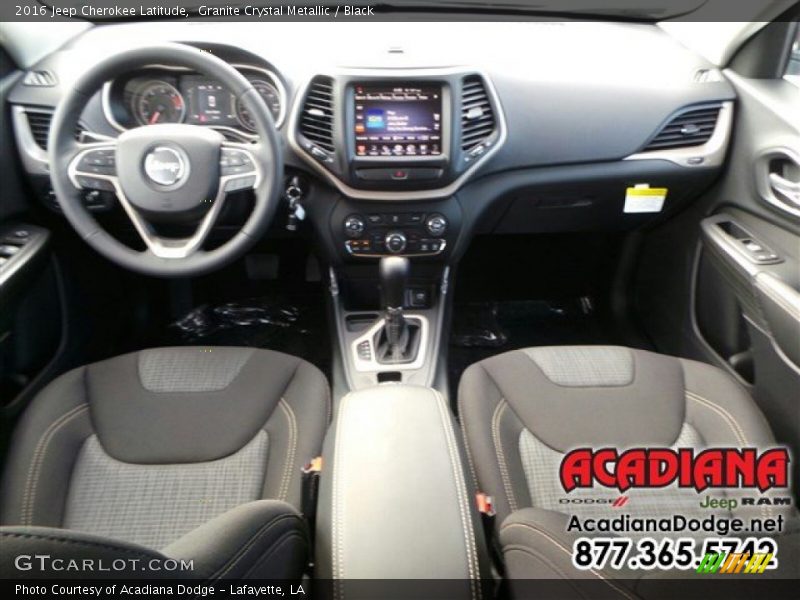 Granite Crystal Metallic / Black 2016 Jeep Cherokee Latitude
