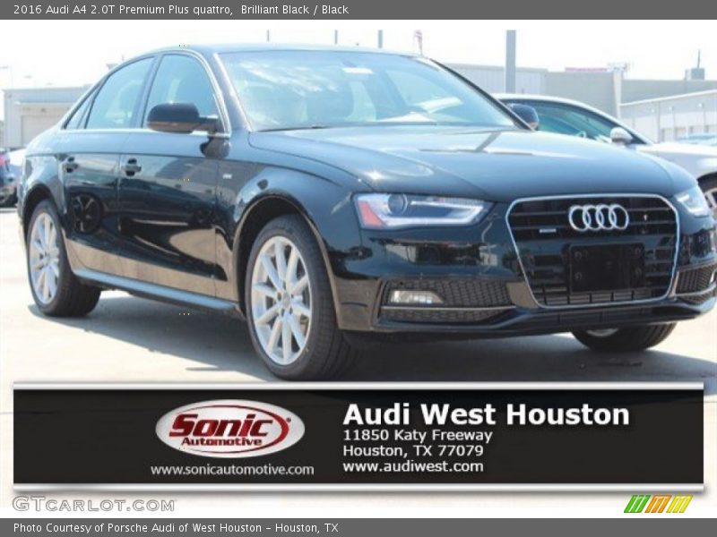Brilliant Black / Black 2016 Audi A4 2.0T Premium Plus quattro