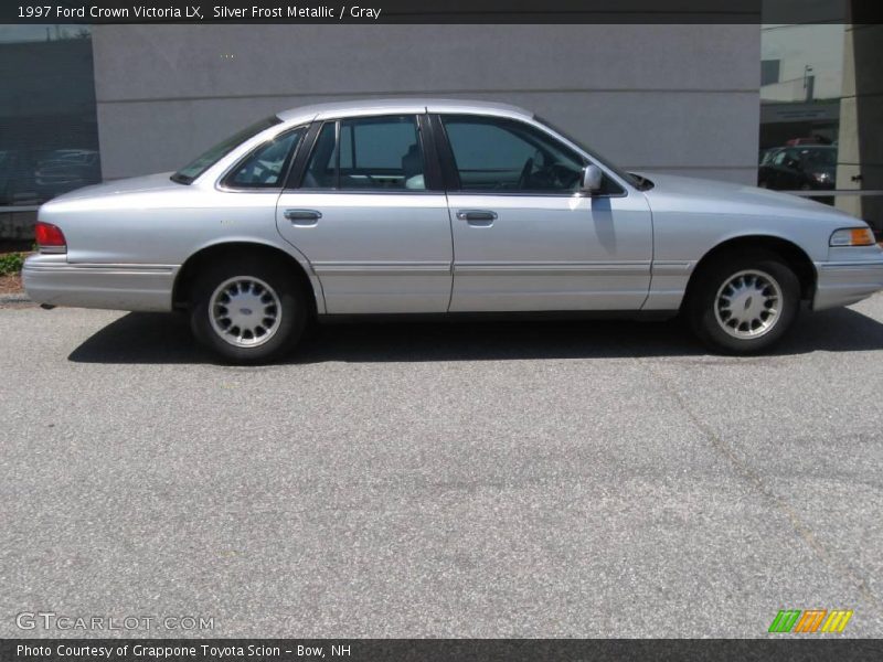 Silver Frost Metallic / Gray 1997 Ford Crown Victoria LX