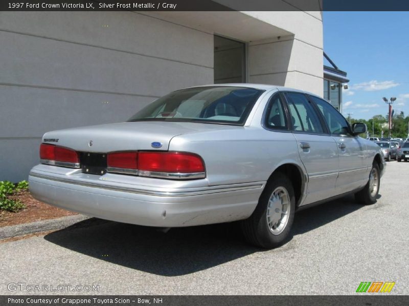 Silver Frost Metallic / Gray 1997 Ford Crown Victoria LX