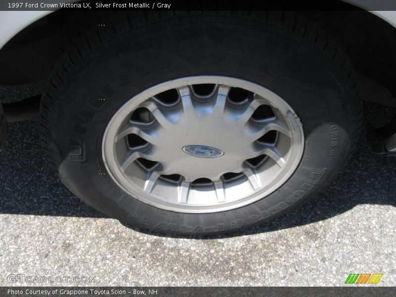 Silver Frost Metallic / Gray 1997 Ford Crown Victoria LX