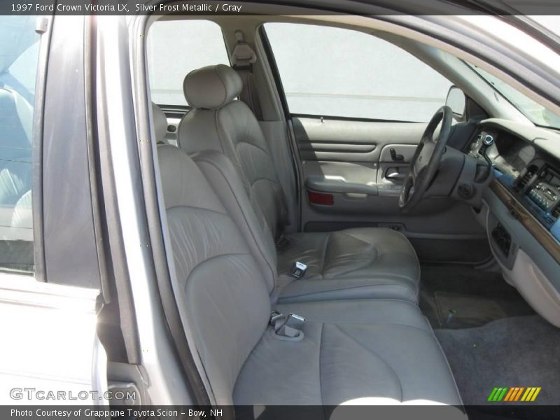 Silver Frost Metallic / Gray 1997 Ford Crown Victoria LX