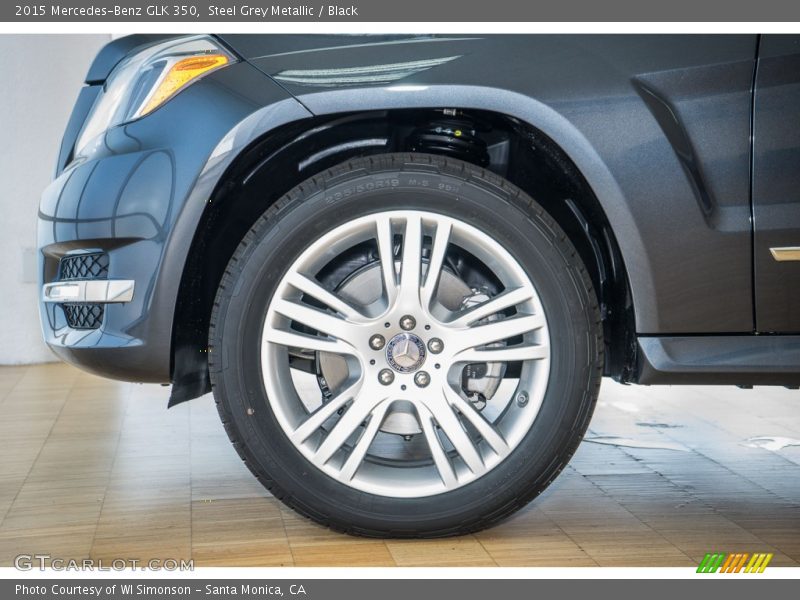 Steel Grey Metallic / Black 2015 Mercedes-Benz GLK 350