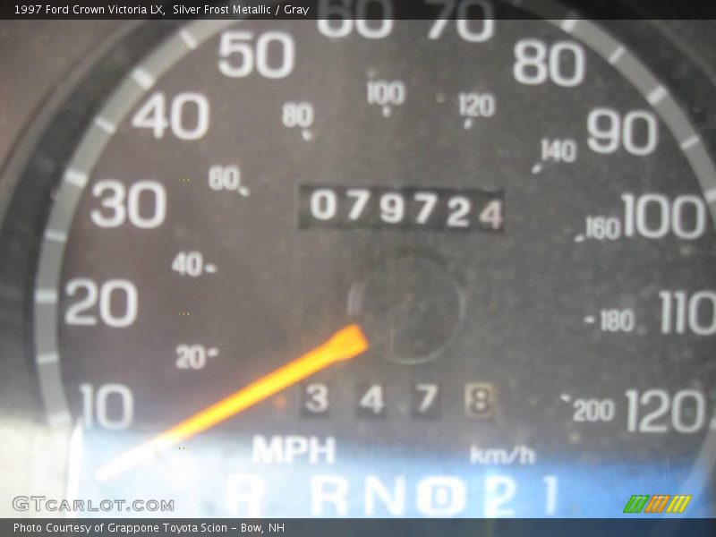 Silver Frost Metallic / Gray 1997 Ford Crown Victoria LX